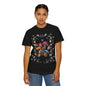 Mushroom Flower T-shirt with vibrant mushroom design, nature-inspired fashion.