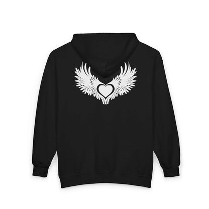 Blackheart Logo Cozy Unisex Zip-Up Hoodie - Perfect for Casual Days, Gift for Friends, Stylish Layer, Ideal for Fall, Comfortable Outerwear