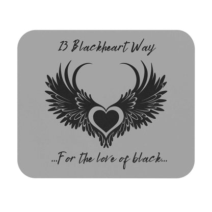 Blackheart Mouse Pad - Dark Gothic Aesthetic Desk Accessory for style.