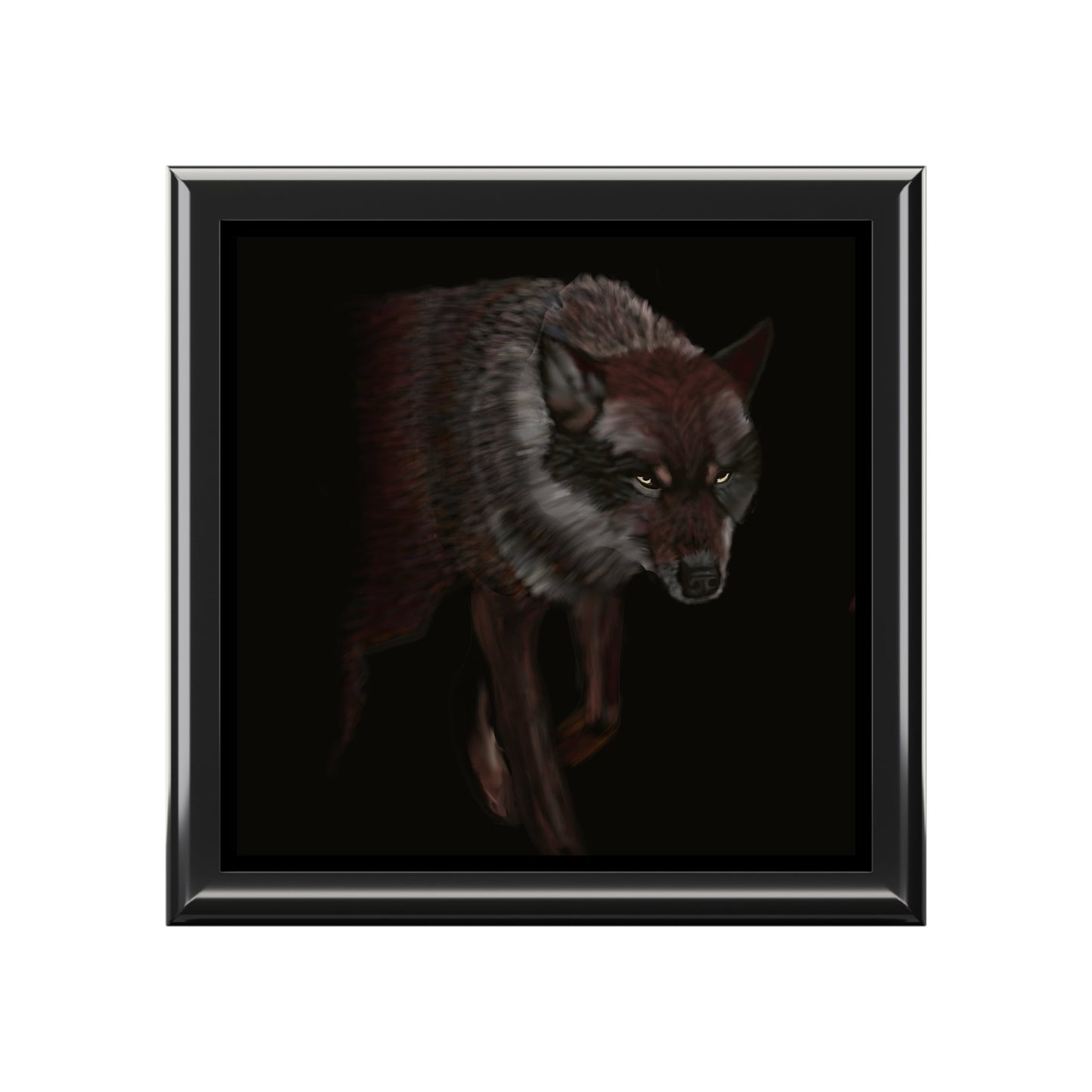 Wolf Jewelry Box - Beautiful, Glossy Finish, Perfect Birthday Gift.