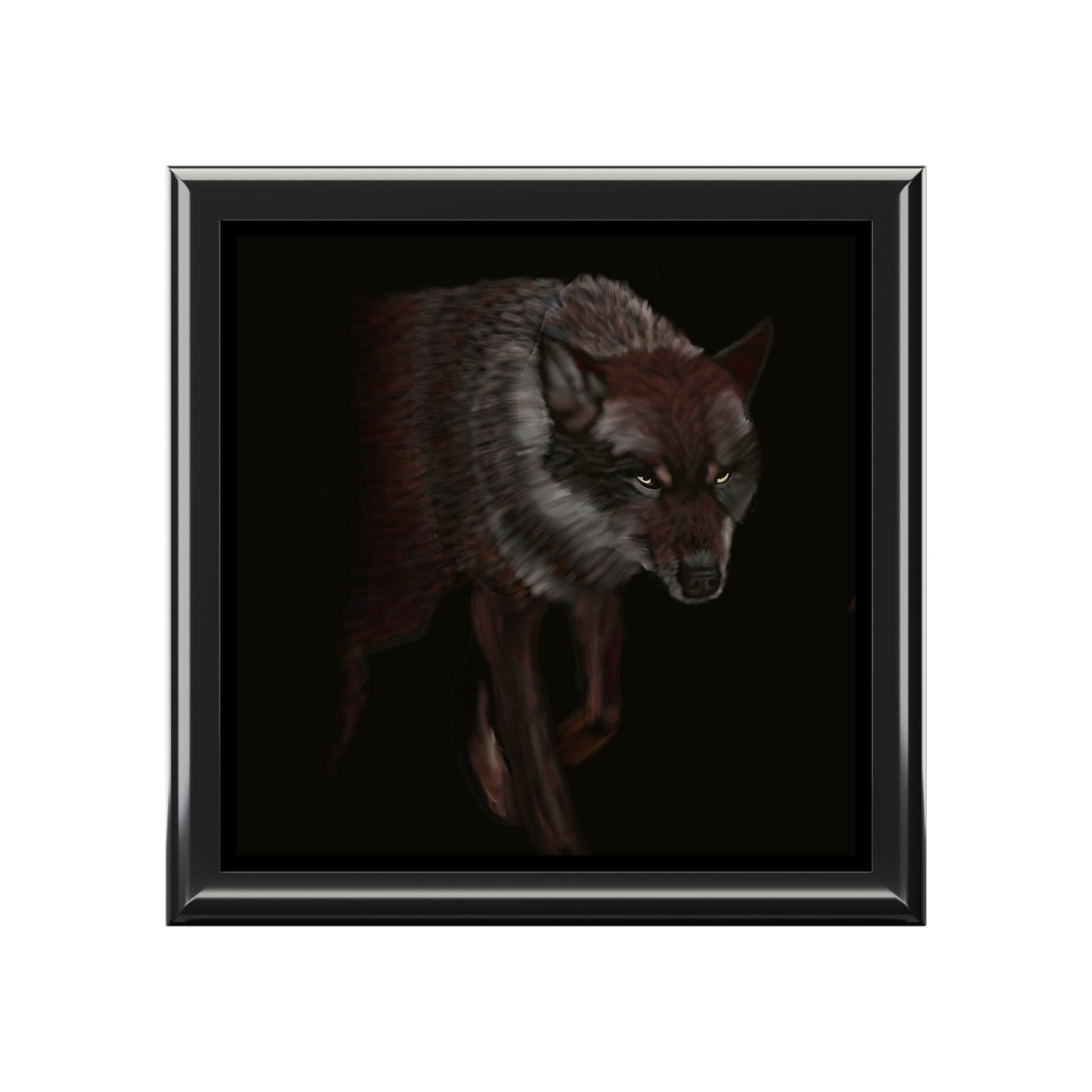 Wolf Jewelry Box - Beautiful, Glossy Finish, Perfect Birthday Gift.