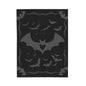 Spooky Batheart Velveteen Plush Blanket with bat design, cozy Halloween throw for fall decor and gifts