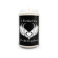 Blackheart Way Scented Candle in a 13.75oz glass jar with gothic design and vanilla bean scent