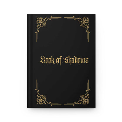 Hardcover Book of Shadows with Matte Finish and Gold Design, Perfect Witchcraft Journal