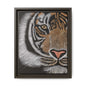 Tiger Matte Canvas framed art with close-up tiger design, perfect for home or office jungle-themed decor.