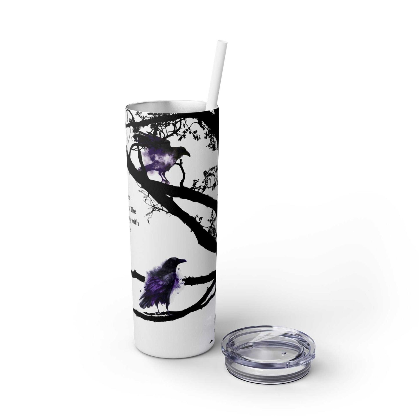 Tumbler Raven Tree design