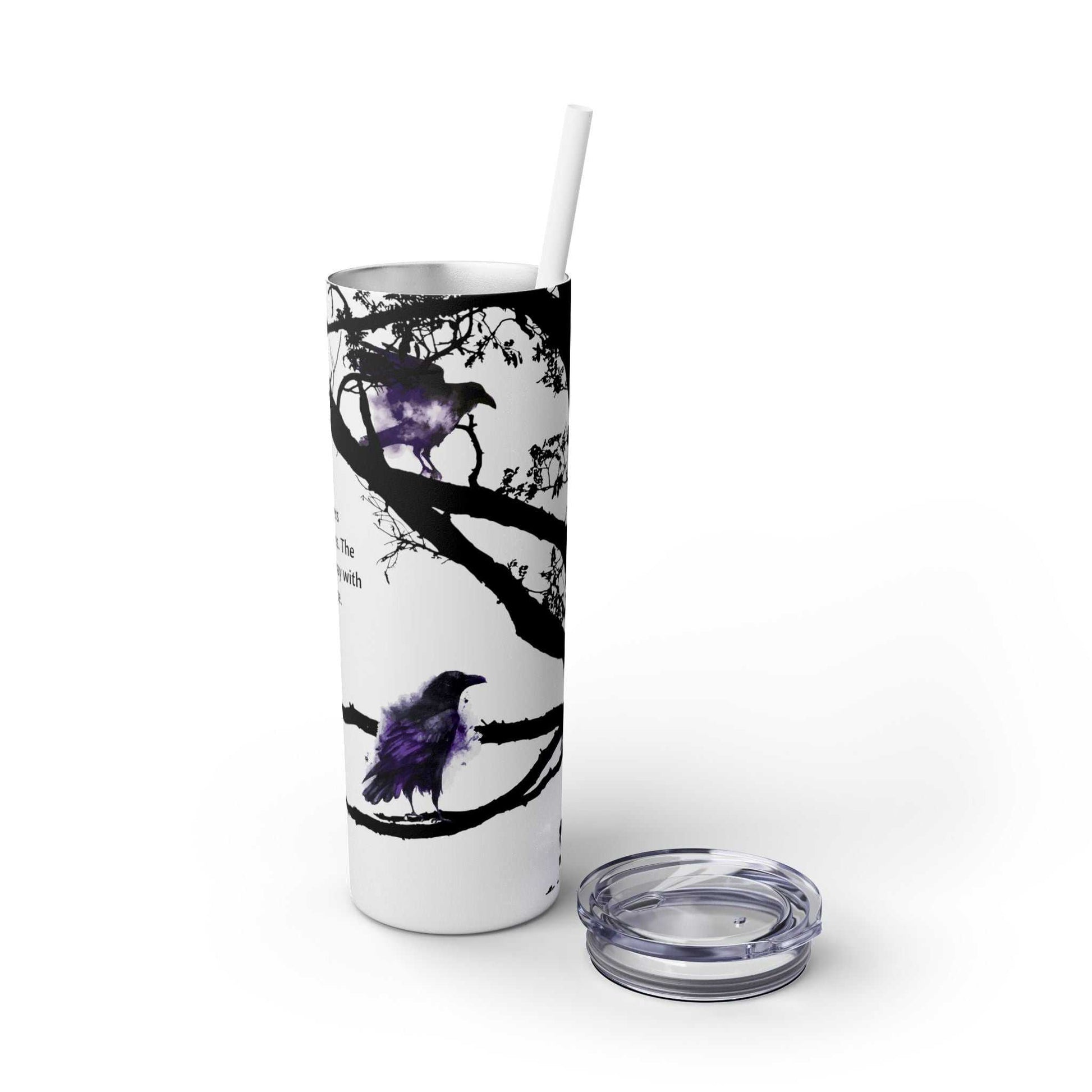 Tumbler Raven Tree design