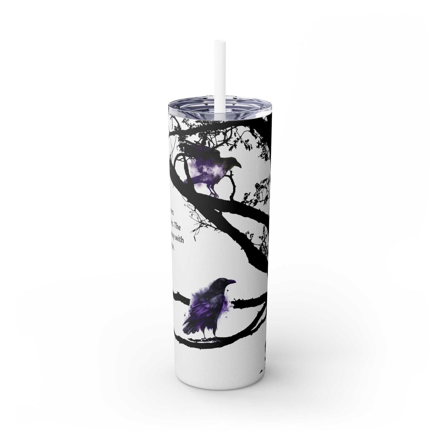 Tumbler Raven Tree design