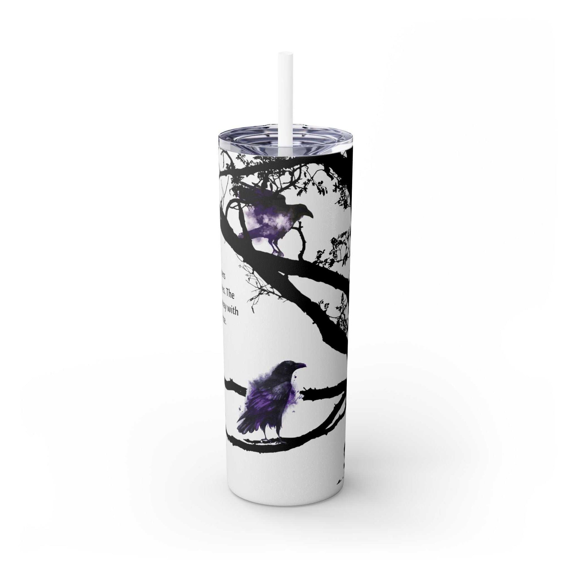 Tumbler Raven Tree design