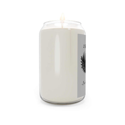 Blackheart Way Scented Candle in a reusable glass jar, eco-friendly aroma decor, 13.75oz.