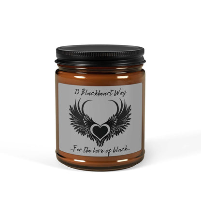 Blackheart Way Scented Soy Candle – Multi-Size Amber Jar for Home Décor & Gifts