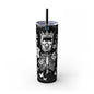 Gothic Skull Tumbler, Stylish Halloween Drinkware, Unique Gift for Spooky Lovers, Customizable Travel Mug, Perfect for Parties