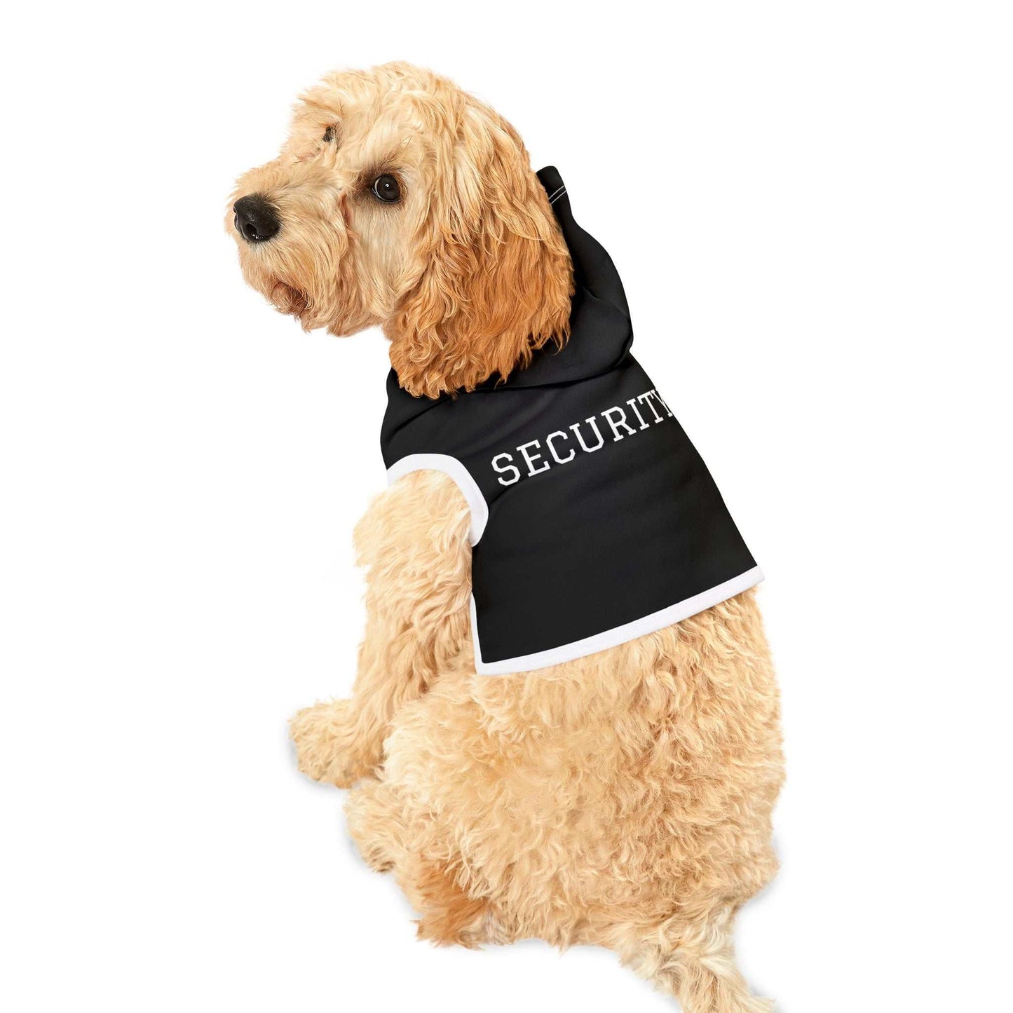 Security Pet Hoodie | Custom Pet Apparel for Stylish & Adorable Pets.