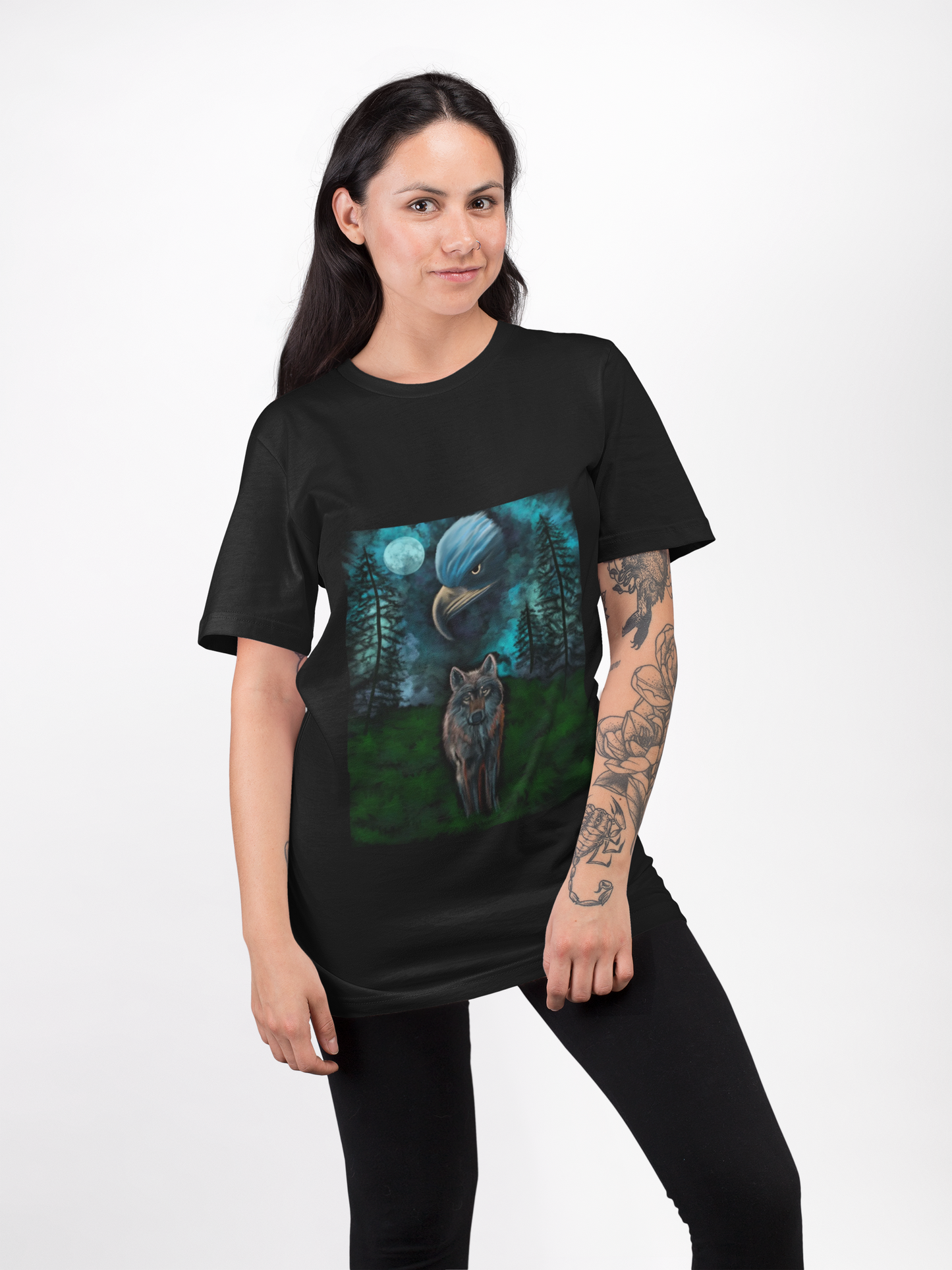 Eagle and Wolf T-shirt – Unisex, Durable, Unique and Stylish Apparel
