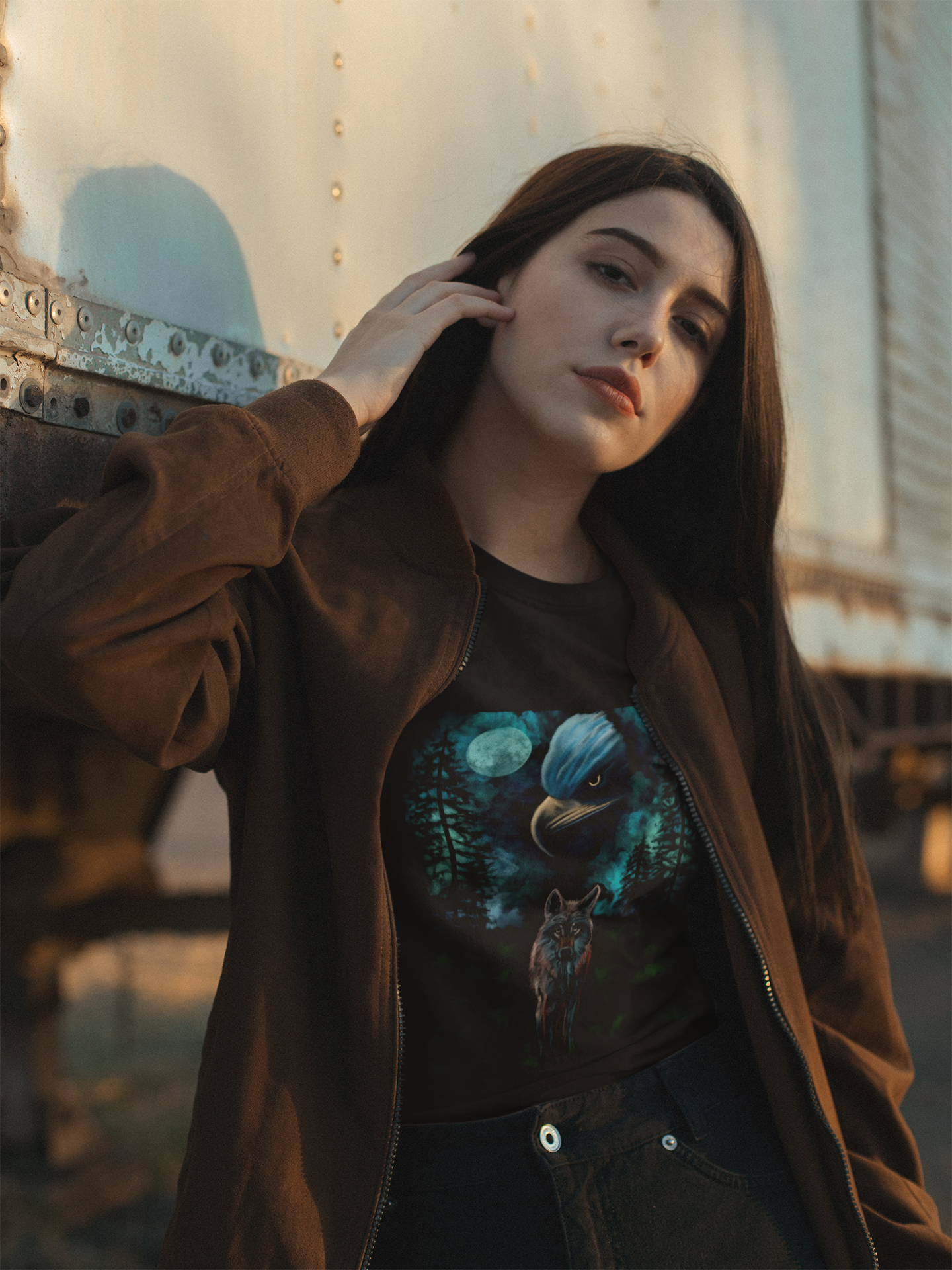 Eagle and Wolf T-shirt – Unisex, Durable, Unique and Stylish Apparel