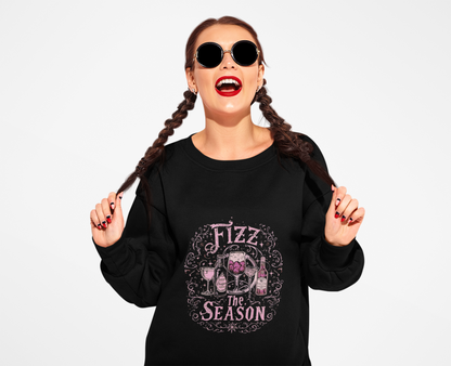 "Fizz the Season" Champagne Holiday Sweatshirt