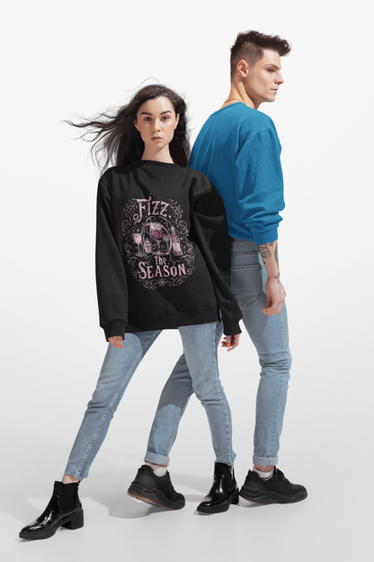 "Fizz the Season" Champagne Holiday Sweatshirt