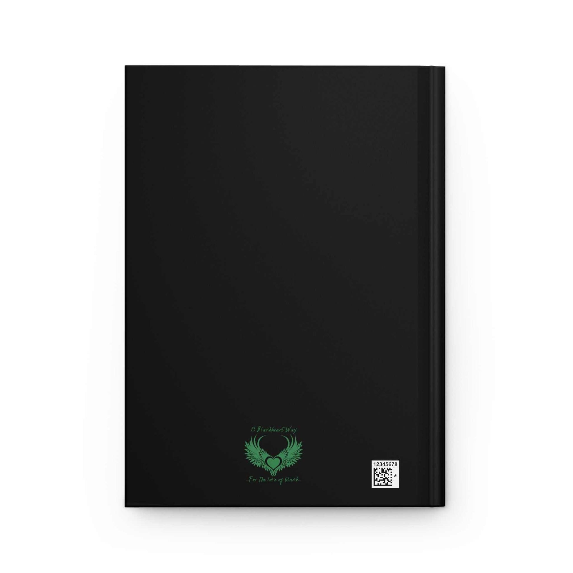 Kitchen Witch Hardcover Journal with black matte cover and vibrant design, ideal for writing and creativity.