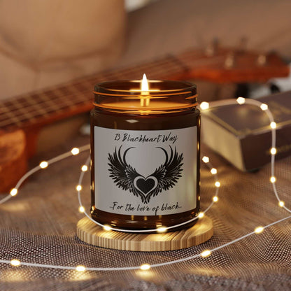 Blackheart Way Scented Soy Candle – Multi-Size Amber Jar for Home Décor & Gifts