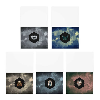 Multi-Design Greeting Cards 5-Pack with intricate designs and matching envelopes