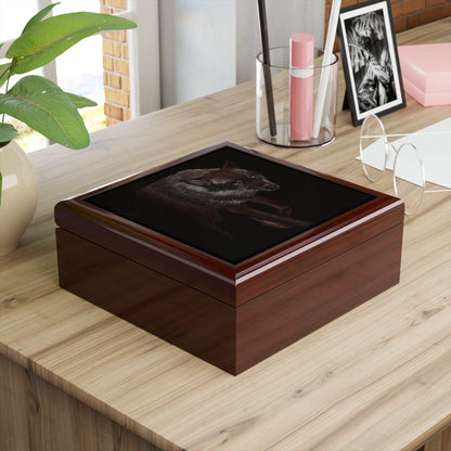 Wolf Jewelry Box - Beautiful, Glossy Finish, Perfect Birthday Gift.