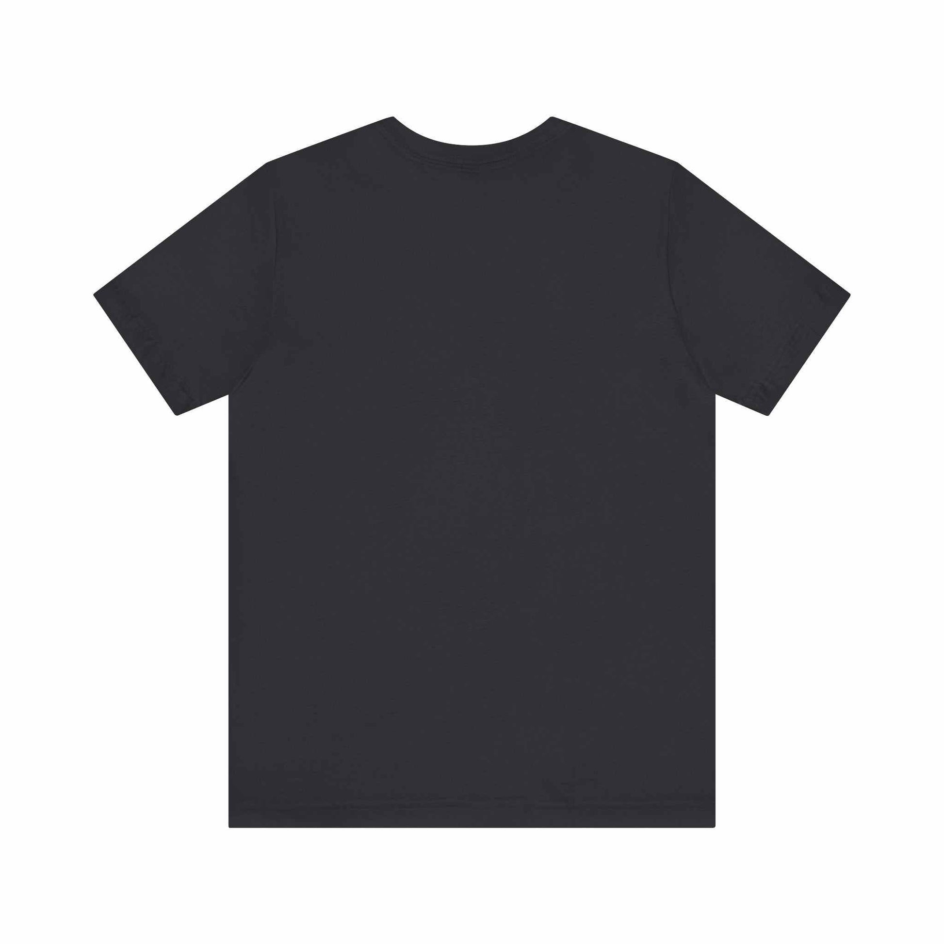 Unisex black jersey short sleeve tee, "A Little Ray of Darkness", crew neckline, soft cotton fabric.