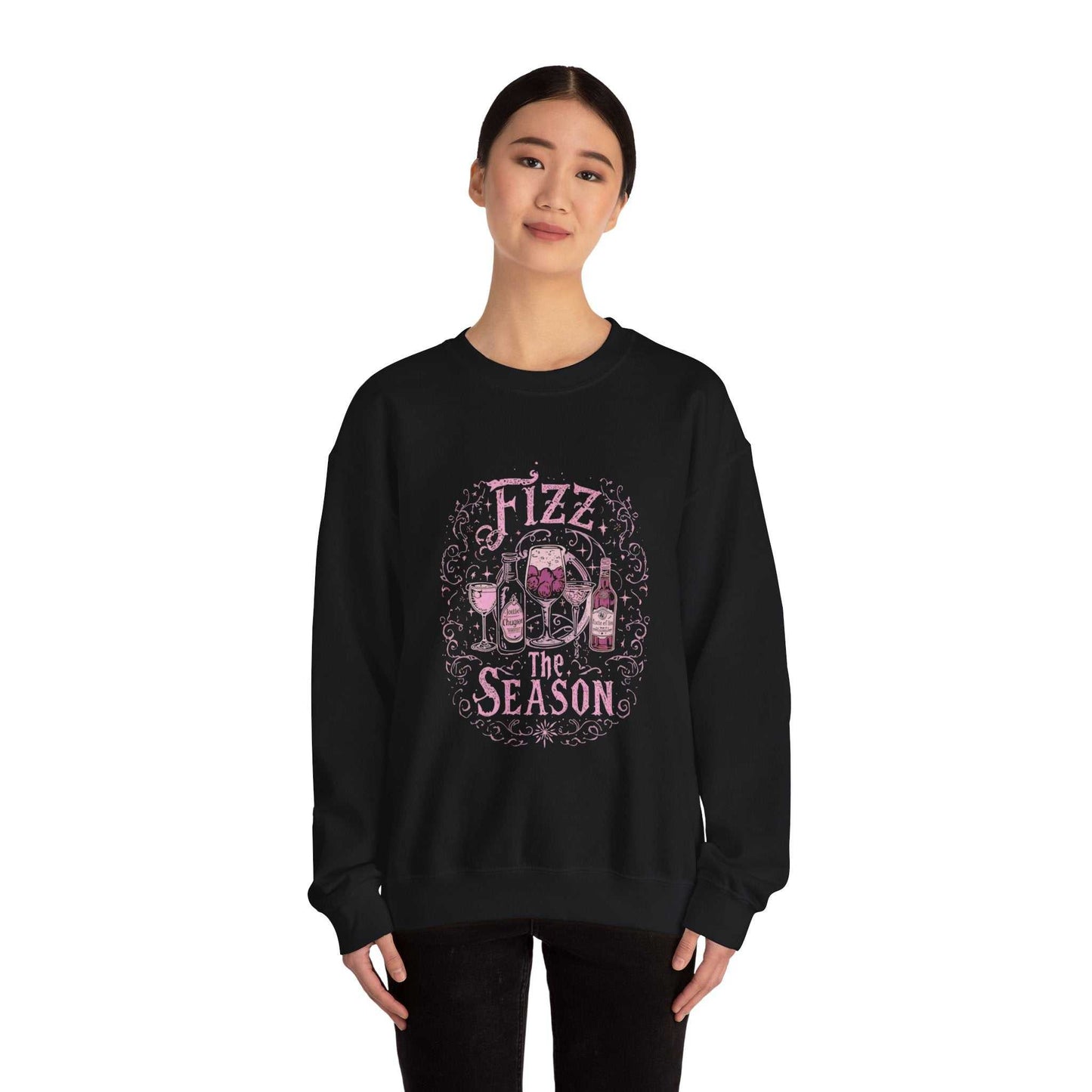 "Fizz the Season" Champagne Holiday Sweatshirt