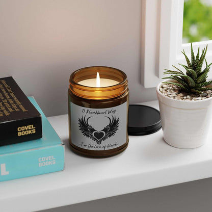 Blackheart Way Scented Soy Candle – Multi-Size Amber Jar for Home Décor & Gifts