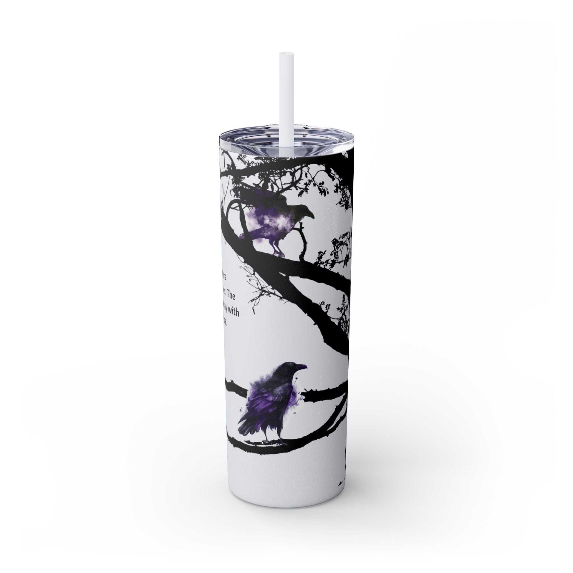 Tumbler Raven Tree design