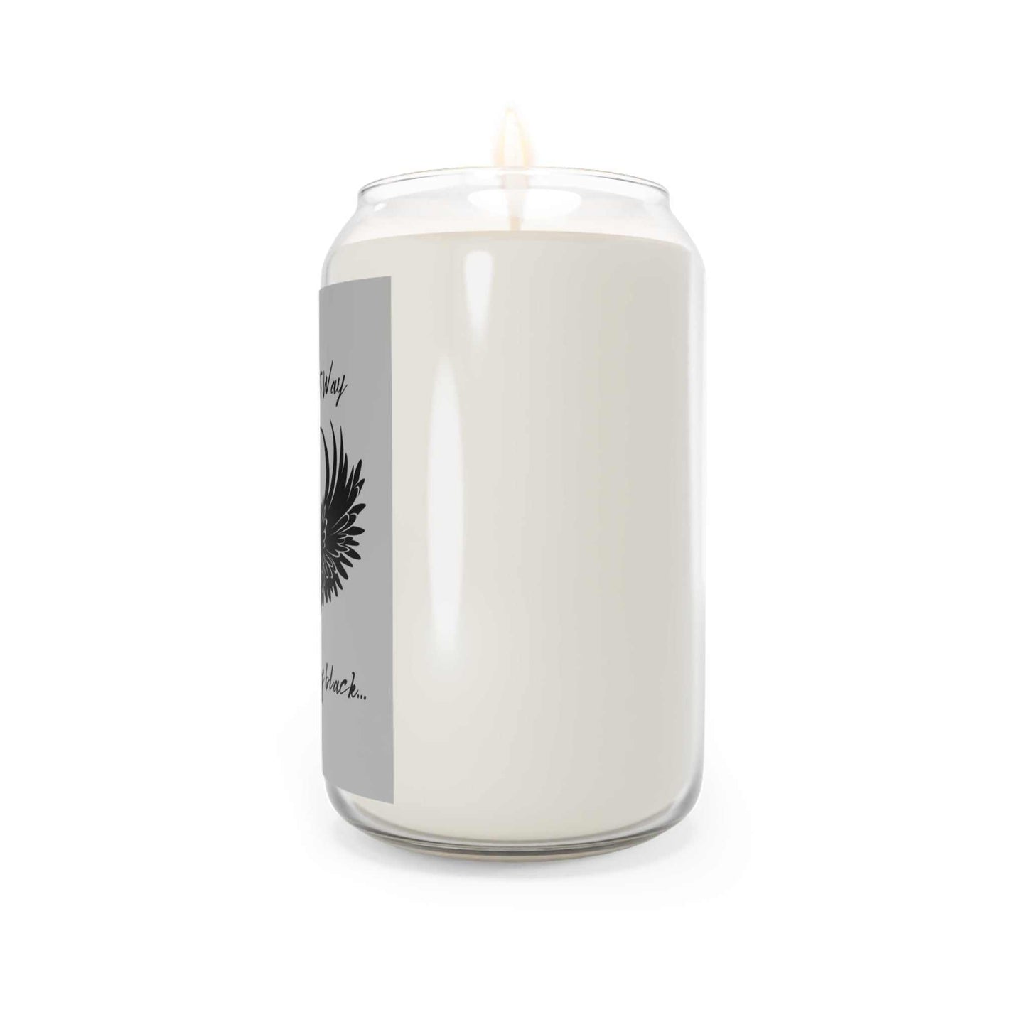 13.75oz Blackheart Way Scented Candle in a glass vessel with warm white wax.