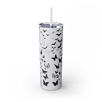 Gothic Skull Tumbler, Stylish Halloween Drinkware, Unique Gift for Spooky Lovers, Customizable Travel Mug, Perfect for Parties